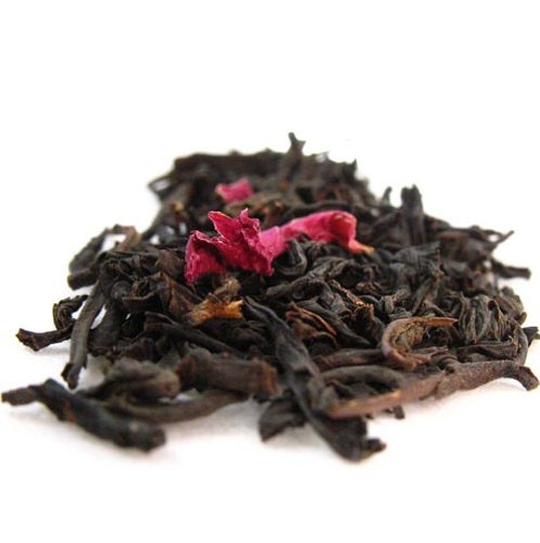 loose leaf tea with rose