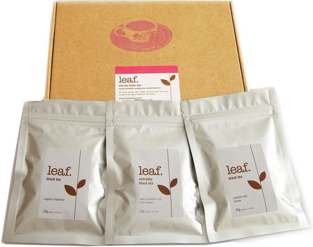 Leaf tea taster box: