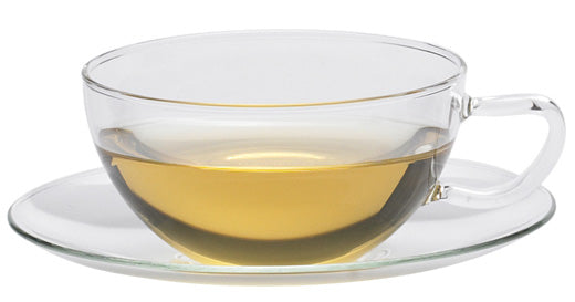 Opus 150ml glass cup and saucer